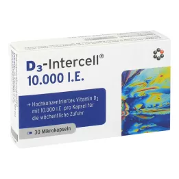D3-INTERCELL 10 000 IU kapselit, 30 kpl