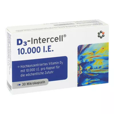 D3-INTERCELL 10 000 IU kapselit, 30 kpl D3-INTERCELL 10 000 IU kapselit, 30 kpl