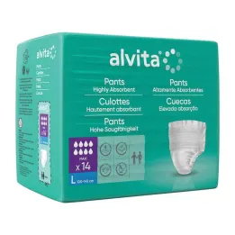 Alvita Inkontinenssihousut isot, 14 kpl