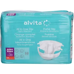 ALVITA All-in-one inkontinenssihousut maxi med.night, 20 kpl