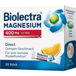 BIOLECTRA Magnesium 400 mg Ultra Direct Orange, 20 kpl