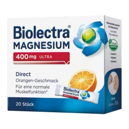 BIOLECTRA Magnesium 400 mg ultra Direct Orange, 20 kpl