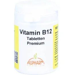 B12-vitamiini Premium Allpharm -tabletit, 100 tablettia