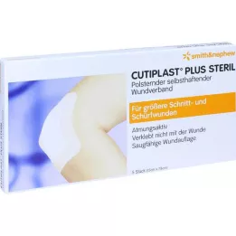 CUTIPLAST Plus steriili 7,8x15 cm sidos, 5 kpl