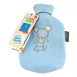 FASHY Lasten kuumavesipullo, fleecepäällinen, vaaleansininen, 1 kpl