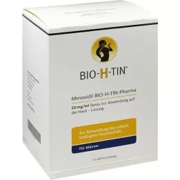 MINOXIDIL BIO-H-TIN Pharma 50 mg/ml Spray LSG., 3x60 ml