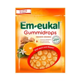 EM-EUKAL Gummy Drops inkivääri-appelsiini sokerinen, 90 g