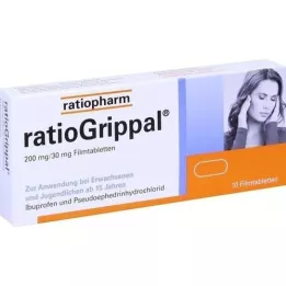 RATIOGRIPPAL 200 mg/30 mg kalvopäällystetyt tabletit, 10 kpl