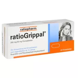 RATIOGRIPPAL 200 mg/30 mg kalvopäällystetyt tabletit, 20 kpl