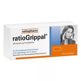 RATIOGRIPPAL 200 mg/30 mg kalvopäällysteiset tabletit, 20 kpl