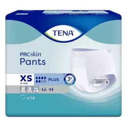 TENA PANTS plus XS 50-70 cm ConfioFit kertakäyttöhousut, 14 kpl
