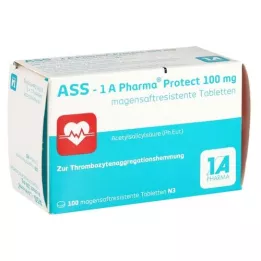 Ass 1 A Pharma Suojaa 100 mg mahalaukun kestäviä tabletteja, 100 kpl