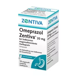 OMEPRAZOL Zentiva 20 mg närästykseen, 14 kpl
