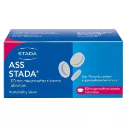 ASS STADA 100 mg mahalaukun resistentit tabletit, 50 kpl
