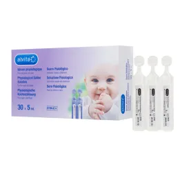 Alvita fysiologinen suolaliuosampullit, 30X5 ml