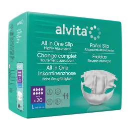 Alvita All-in-One inkontinenssihousut maxi big night, 20 kpl