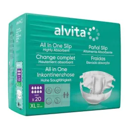 Alvita All-in-One inkontinenssihousut maxi xl yö, 20 kpl