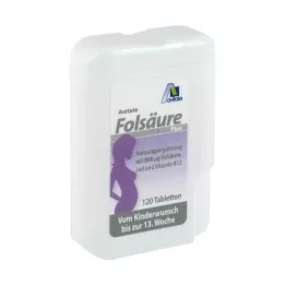FOLSÄURE 800 Plus B12+joditabletit, 120 kpl