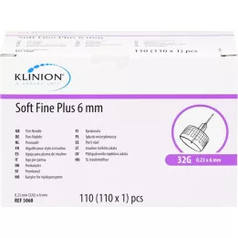SOFT FINE plus kanyylit 6 mm 31 G 0,25 mm, 110 kpl