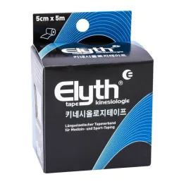Elyth Tape Kinesiology 5 cm x 5 m musta, 1 kpl