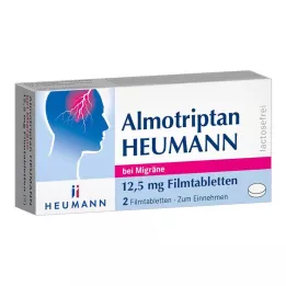 ALMOTRIPTAN Heumann for Migreen 12,5 mg kalvopäällysteiset tabletit, 2 kpl