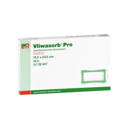 VLIWASORB Pro superabsorbentti steriili 12,5x22,5 cm, 10 kpl