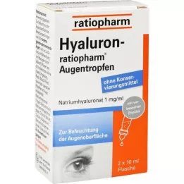 HYALURON-RATIOPHARM silmätipat, 2x10 ml