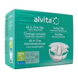Alvita All-in-One inkontinenssihousut super isot päivä, 24 kpl