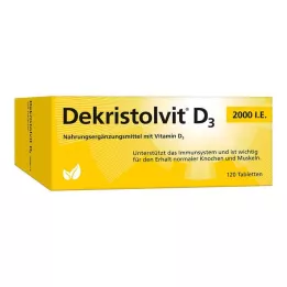 DEKRISTOLVIT D3 2 000 IU tabletit, 120 kpl