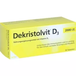 DEKRISTOLVIT D3 2000, ts. Tablettit, 90 kpl