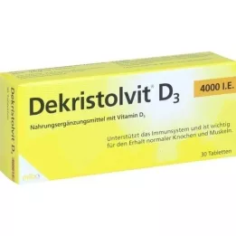 DEKRISTOLVIT D3 4000, ts. Tabletit, 30 kpl