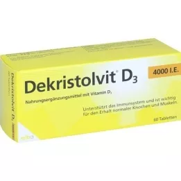DEKRISTOLVIT D3 4000, ts. Tabletit, 60 kpl
