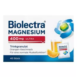 BIOLECTRA Magnesium 400 mg ultrajuomarakeita oranssi, 40 kpl