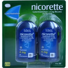 Nicorette freshmint 4 mg vipu tabletit, 80 kpl