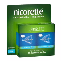 NICORETTE tuoreminttu 4 mg puristetut imeskelytabletit, 80 kpl