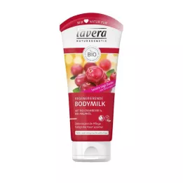 LAVERA Bodymilk luomu karpalo &amp; luomu arganöljy, 200 ml