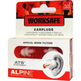 ALPINE WORKSAFE Korvatulpat, 2 kpl