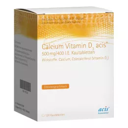 CALCIUM VITAMIN D3 acis 500 mg/400 I.E. purutabletit, 120 kpl