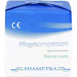 PFLEGEKOMPRESSEN Fleece 10x10 cm ei-steriili 4-kerroksinen, 100 kpl