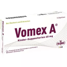 VOMEX Lasten peräpuikot 40 mg, 5 kpl