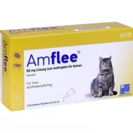 Amflee 50 mg Spot kissoille, 3 kpl