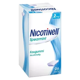 NICOTINELL Viherminttupurukumi 2 mg, 96 kpl