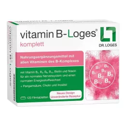 VITAMIN B-LOGES täydelliset kalvopäällysteiset tabletit, 120 kpl