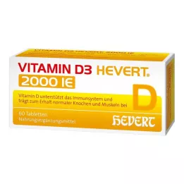 VITAMIN D3 HEVERT 2000 IU tabletit, 60 kpl