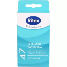 RITEX 47 kondomit, 8 kpl