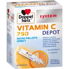 Doppelherz C-vitamiini C -50 Depot System Pelletit, 30 kpl