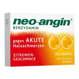 NEO-ANGIN Bentsidamiini akuutti kurkkukipu sitruuna, 20 kpl