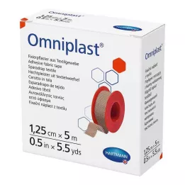 OMNIPLAST Kiinnityskipsi tekstiililanka 1,25 cm x 5 m, 1 kpl
