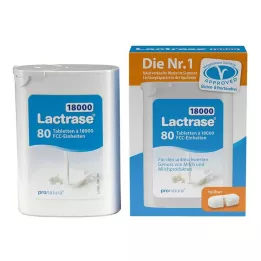 LACTRASE 18 000 FCC tablettia annostelijan kaksoispakkauksessa, 2X40 kpl