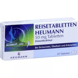 Matkatabletit Heumann 50 mg tabletit, 20 kpl